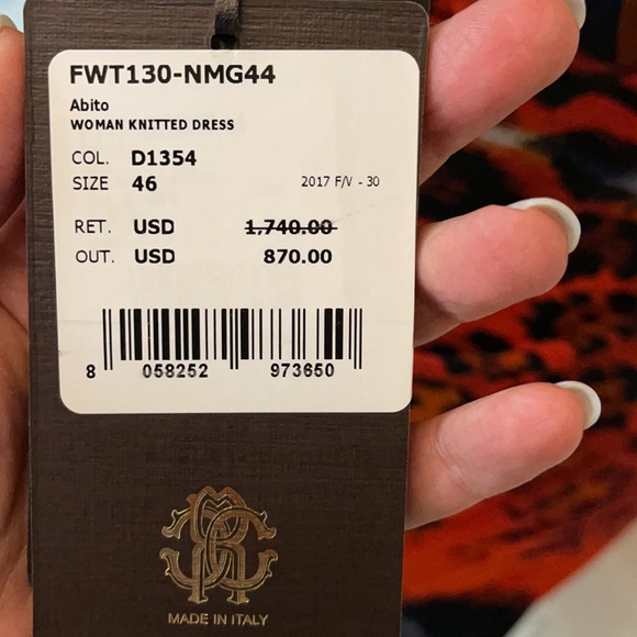 NWT ROBERTO CAVALLI Runaway Dress - Picture 8 of 11